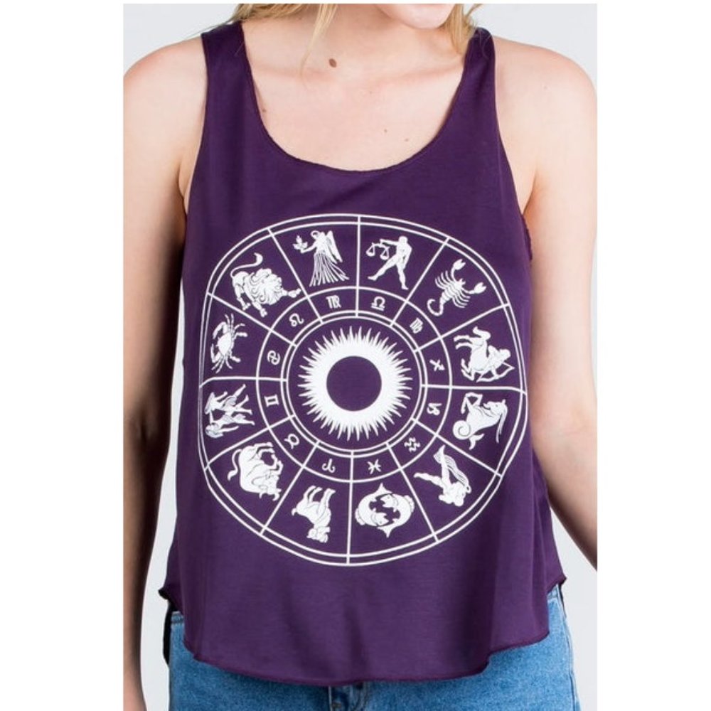 Purple Zodiac Tank Top